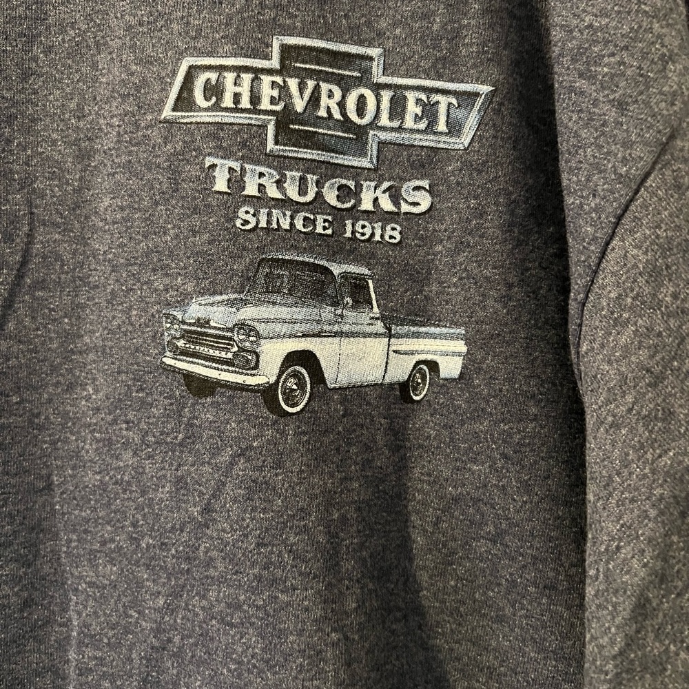Chevrolet Trucks Since 1918 Men's Blue T-Shirt Sz. XL MSRP: $25+tax *NWT - Picture 3 of 8
